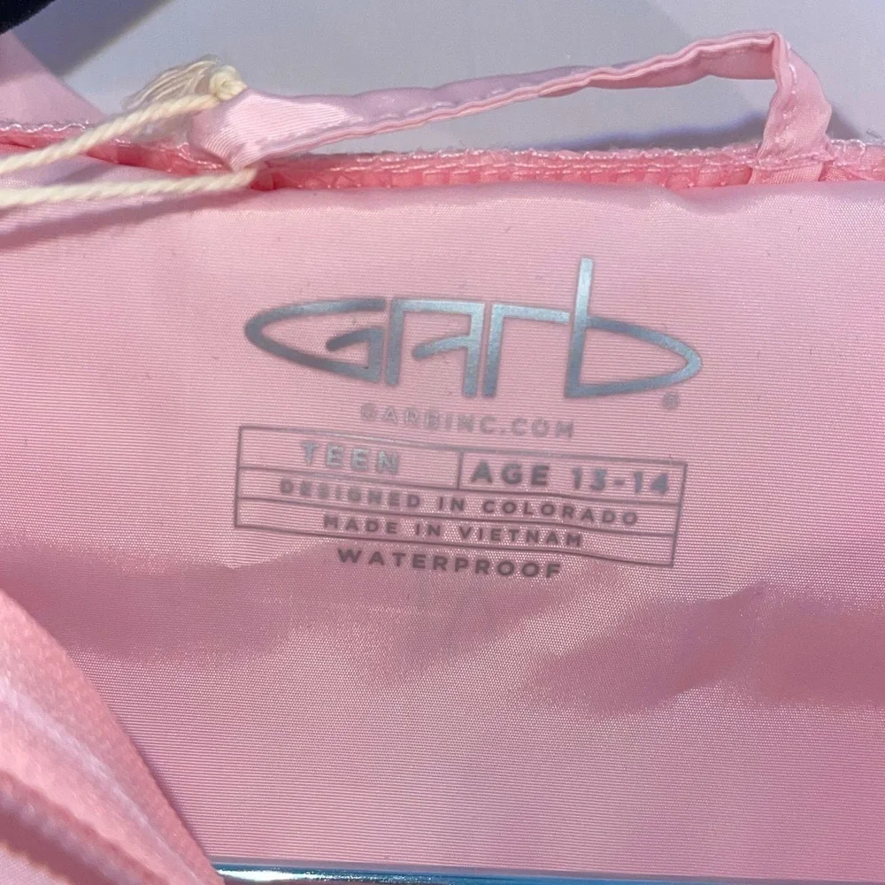 Garb Sutton Girls Rain Coat Pink Size Teen 13-14 NWT